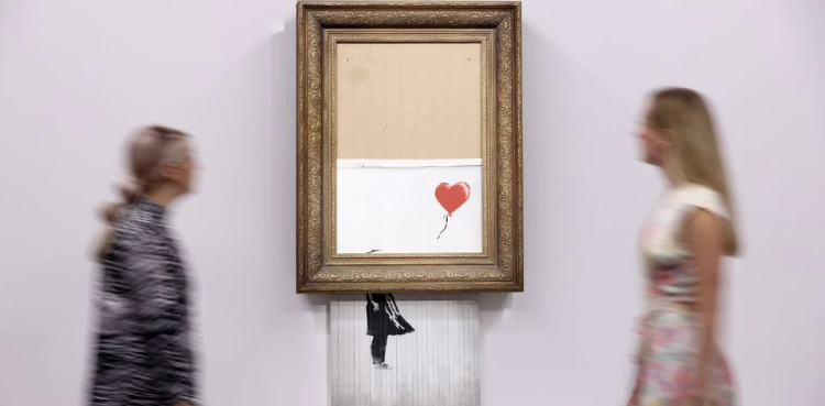 painting by Banksy up for auction