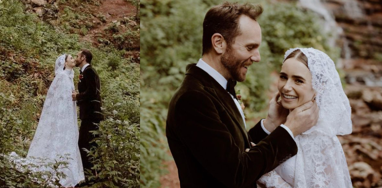 Lily Collins Fairytale Wedding