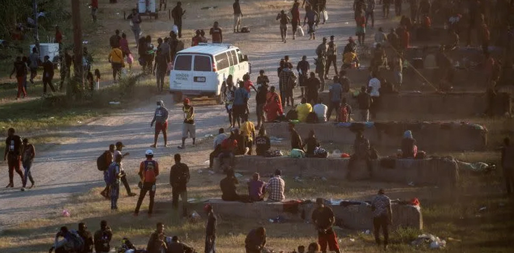 haitian migrants texas bridge squalid camp
