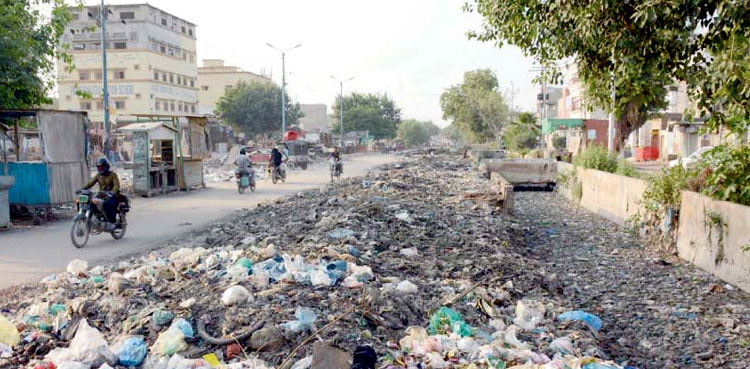 Karachi garbage free city Nasir Shah