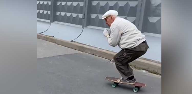 man skateboard moves