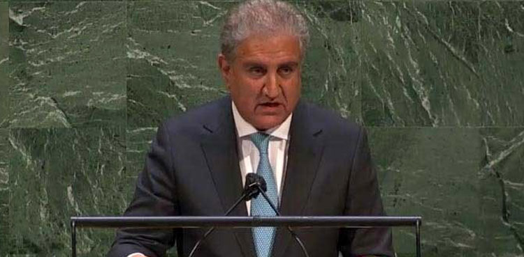 FM Qureshi UNGA session