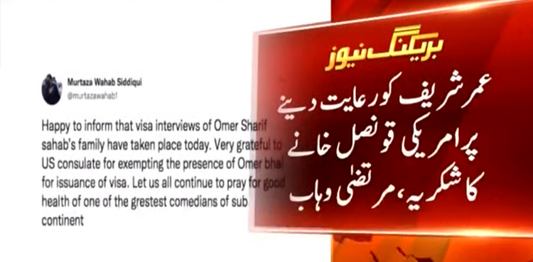 Umer Sharif US Visa