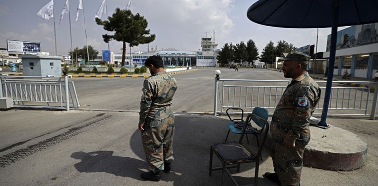 afghan-police-work-kabul-airport