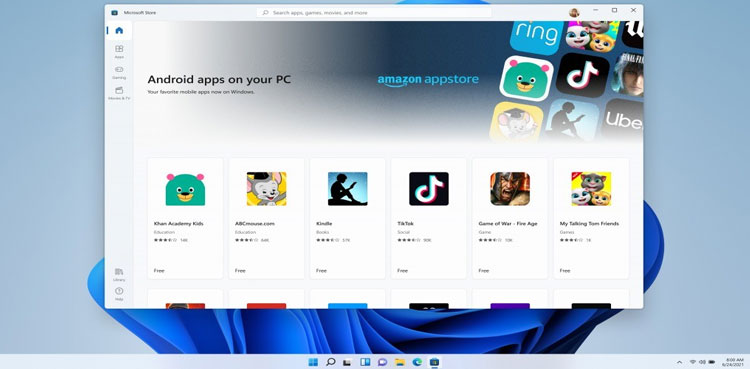 Android apps Windows 11