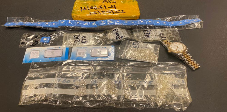 Diamond Seized at Karachi Airport