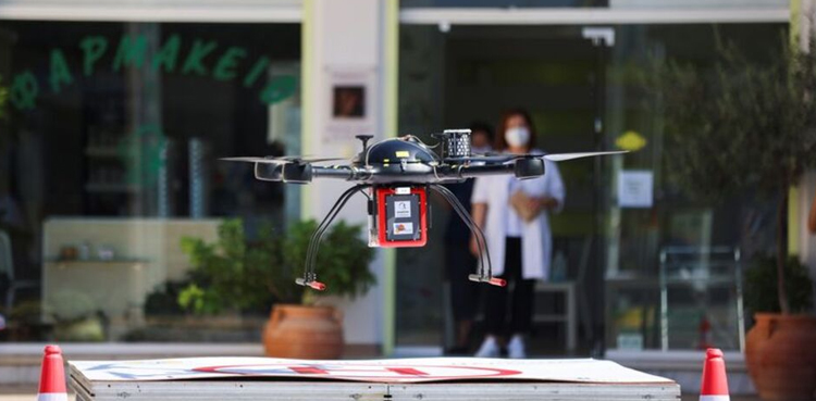 greece drone drug delivery medicines