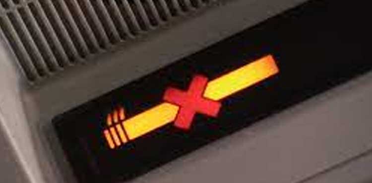 airliners, ashtrays, smoking policy,
