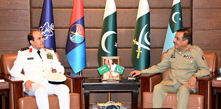 cjcsc general nadeem raza fahad bin abdullah al-ghofaily commander of the royal saudi naval forces coas bajwa