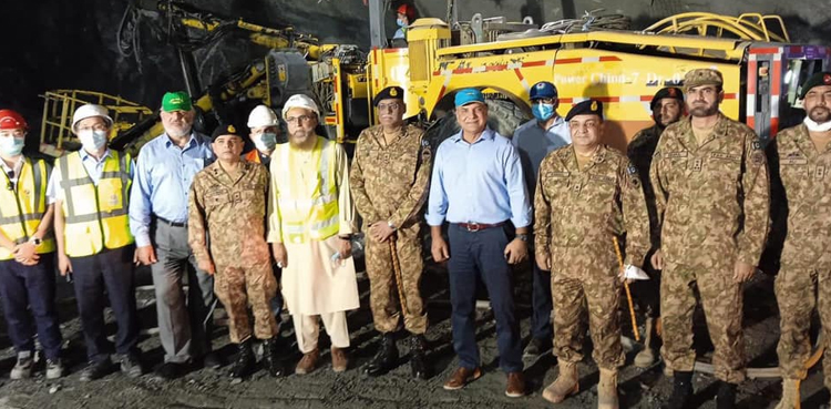 diamer basha dam wapda chairman commander 10 corps construction work