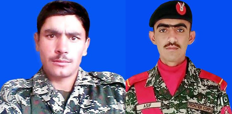 soldiers martyr exchange of fire terrorists pak-afghan border