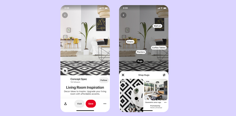 Pinterest ads feature