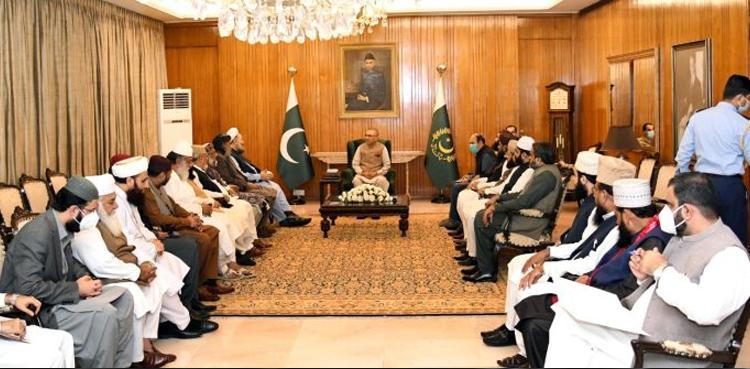 president arif alvi ulema tlp protests