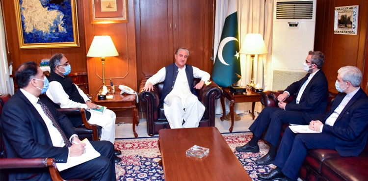 shah mahmood qureshi iran deputy foreign minister dr ali bagheri kani