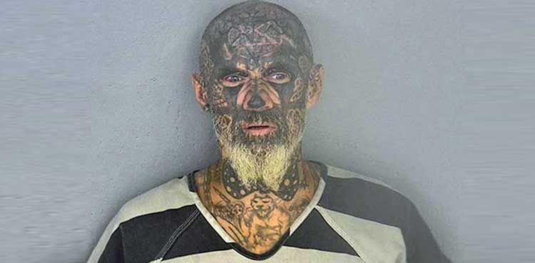 world scariest criminal, US man, tattoos
