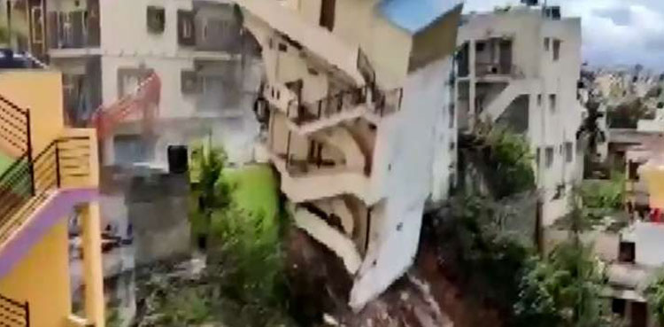 Building demolished India Bengaluru