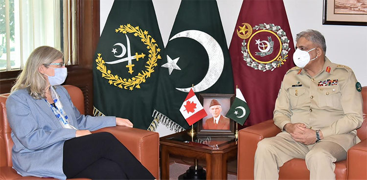 COAS Qamar Javed Bajwa, ISPR, Canadian High Commissioner,