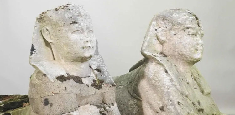 family-stunned-garden-statues