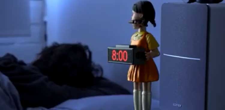 squid game, alarm clock, netflix