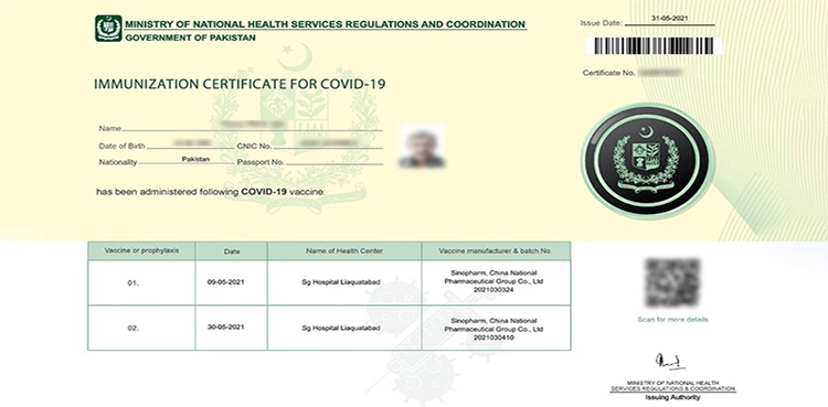 ihra, labs, fake vaccination certificates, islamabad healthcare,