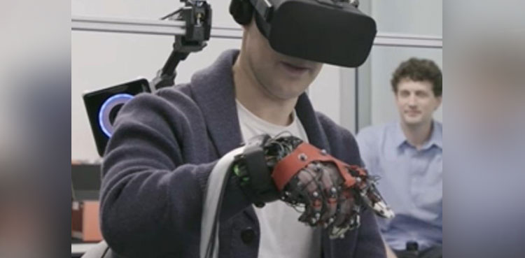 Mark Zuckerberg haptic gloves