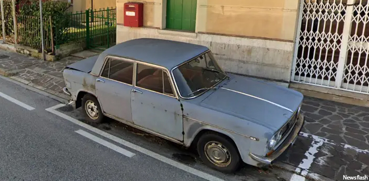 car parked for 47 years monument italy