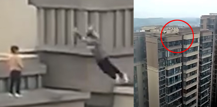 22-floor building jump