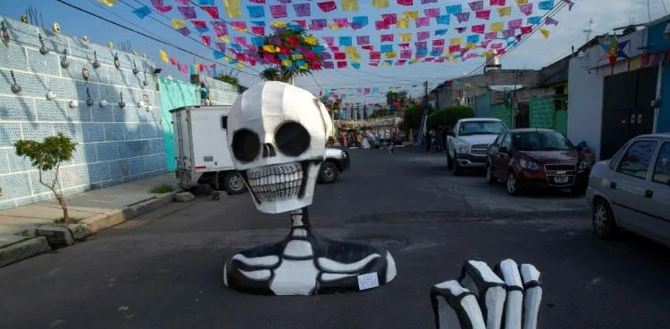 The Day of the Dead coronavirus town