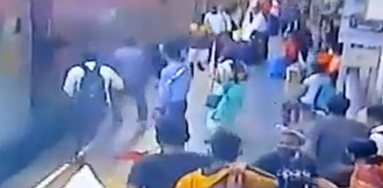 train. passenger, man, saves, dragged