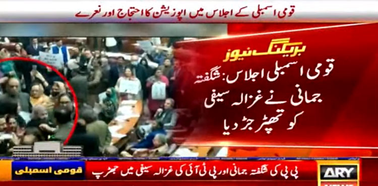 Shagufta Jumani, PPP, ghazala saifi, slap