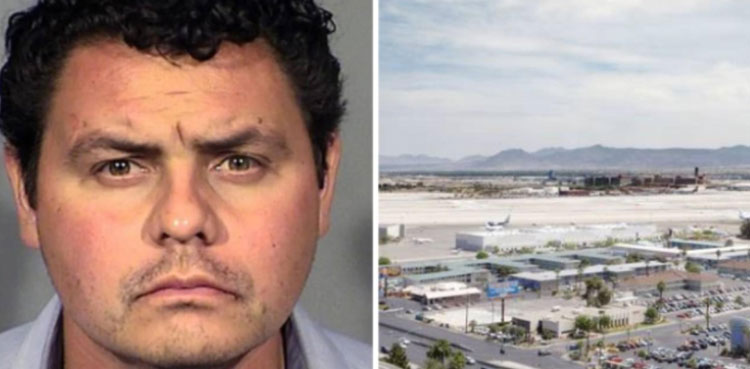 man clown mask break in airport