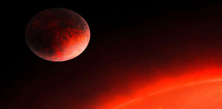 Hot little planet iron zips red dwarf star