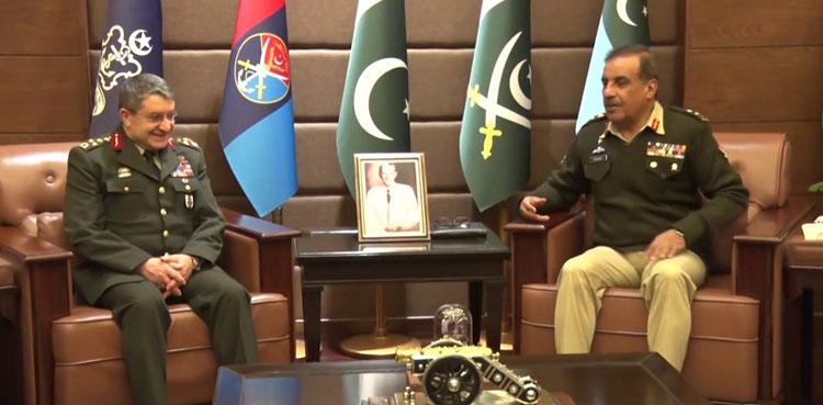 deputy chief of turkish general staff cjcsc general nadeem raza general selcuk bayraktaroglu ispr