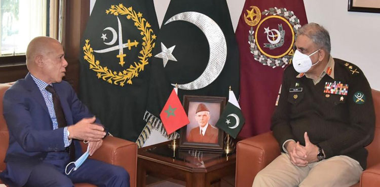 coas bajwa, morocco envoy, mohamed karmoune, ispr