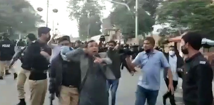 MQM-P, FIR, Sindh CM, police officers, CM house