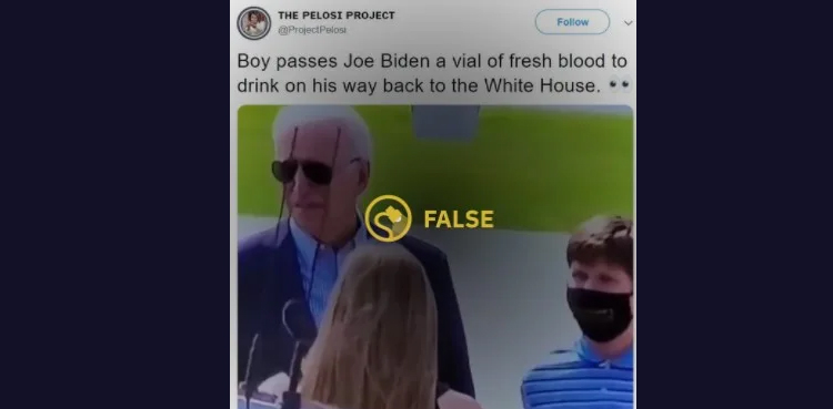 Biden vial of blood video