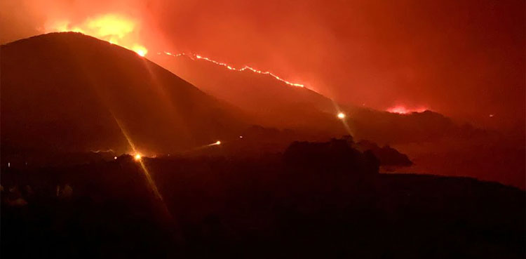 California wildfire, evacuations, highway