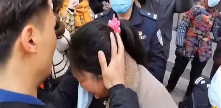 Man Reunite with Family
