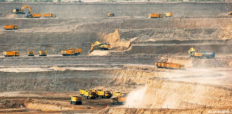 Thar coal deposits, railways