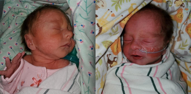 California twins, Aylin, Alfredo Trujillo, different years