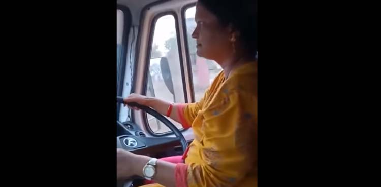Woman Drive Bus