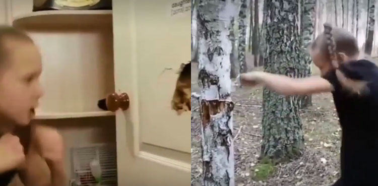 world strongest girl chops down tree dents steel door boxing skills evnika saavakass