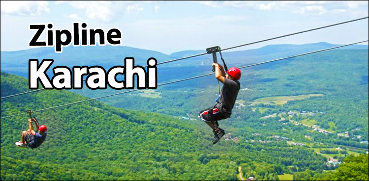 Karachi zip line, zip line at Karachi, KMC, Bagh Ibne Qasim