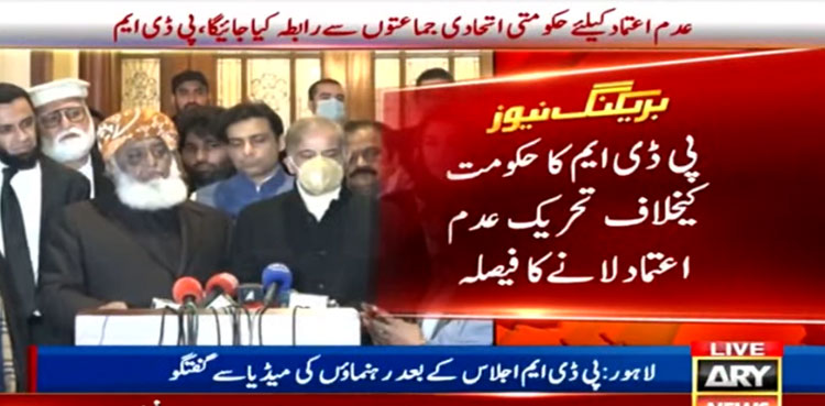 No-trust move, PDM, PTI, coalition parties