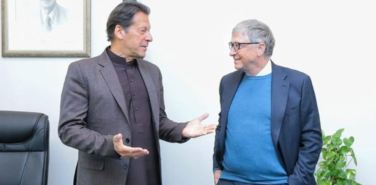 Imran Khan, Bill Gates, Dr Arif Alvi, PM