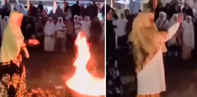 Smartphones, burnt, Teachers, Indonesia