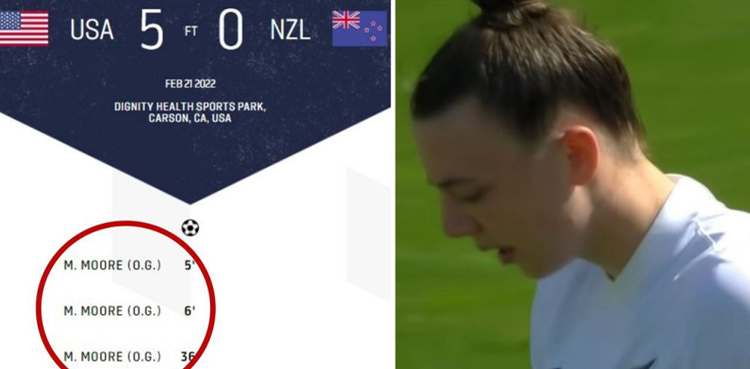 Meikayla Moore own goal