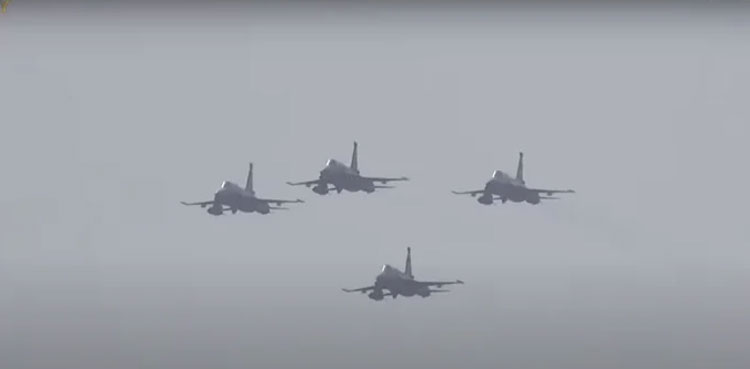 Pakistan Day parade j-10c fighter jets