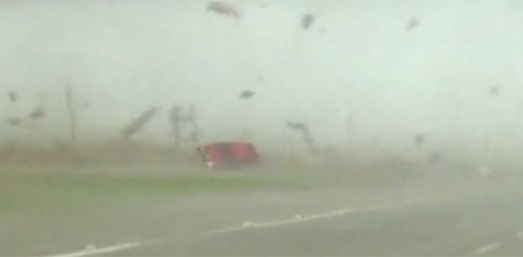 tornado, truck, texas,