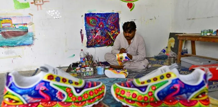 truck art sneakers Haider Ali